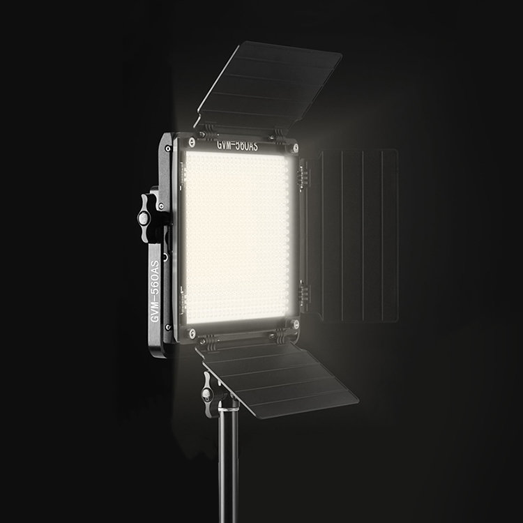 Комплект осветителей GVM 560AS (2шт) GVM-560AS-2L лампа светодиодная gauss a60 e27 8 вт груша 490 лм белый свет с литий ионным аккумулятором