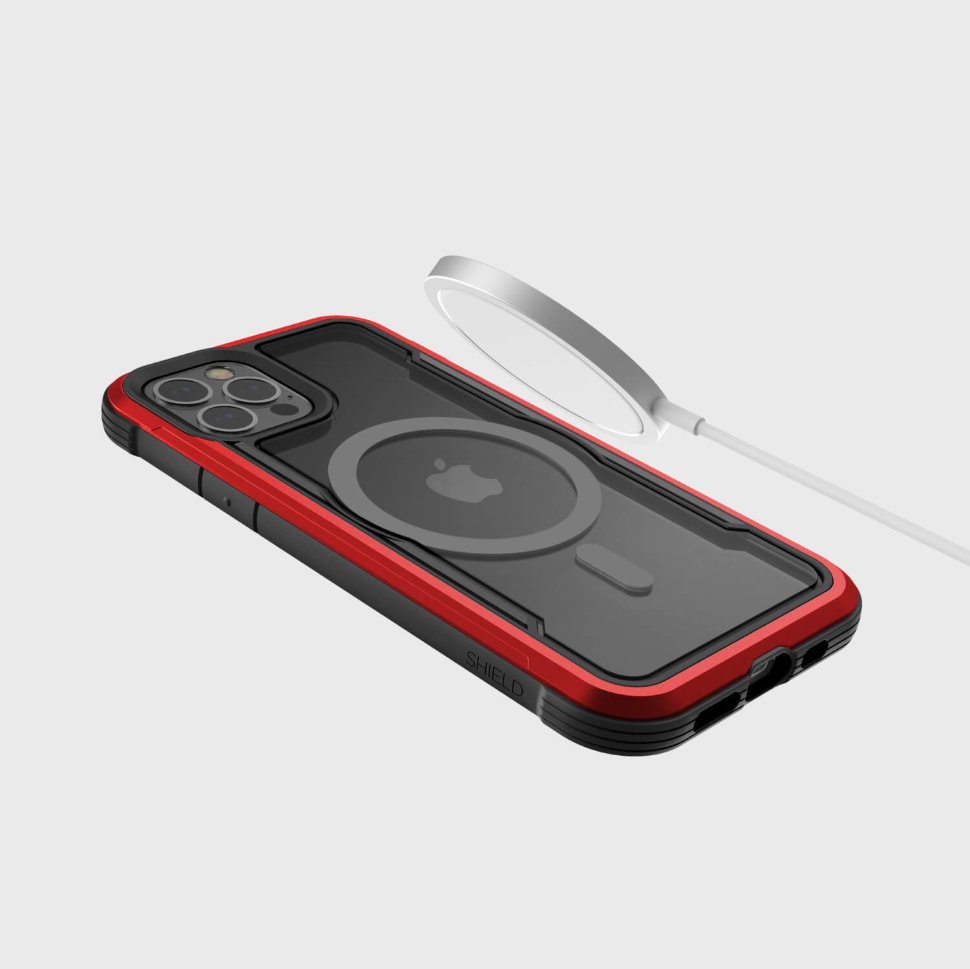 Чехол Raptic Shield Pro Magnet для iPhone 12/12 Pro Красный 493048 чехол raptic clearvue для iphone 12 12 pro 491532