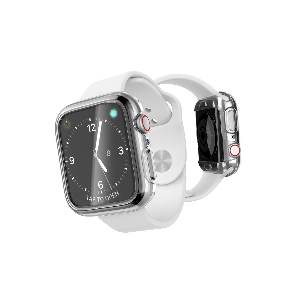 Чехол X-Doria Defense 360x для Apple Watch 44 мм Прозрачный 479547 чехол x doria defense edge для apple watch 44 мм charcoal 479400