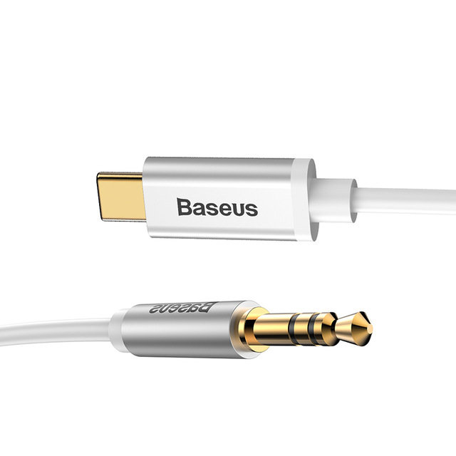 AUX кабель Baseus M01 Type-C - miniJack 1.2 м Белый CAM01-02 - фото 3