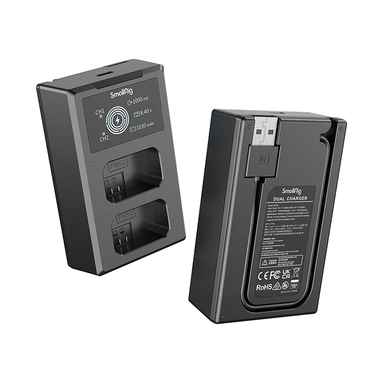 2 аккумулятора NP-FW50 + зарядное устройство SmallRig 3818 - фото 2