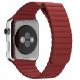 Ремешок кожаный для Apple Watch 42/44 мм Красный - Изображение 32347