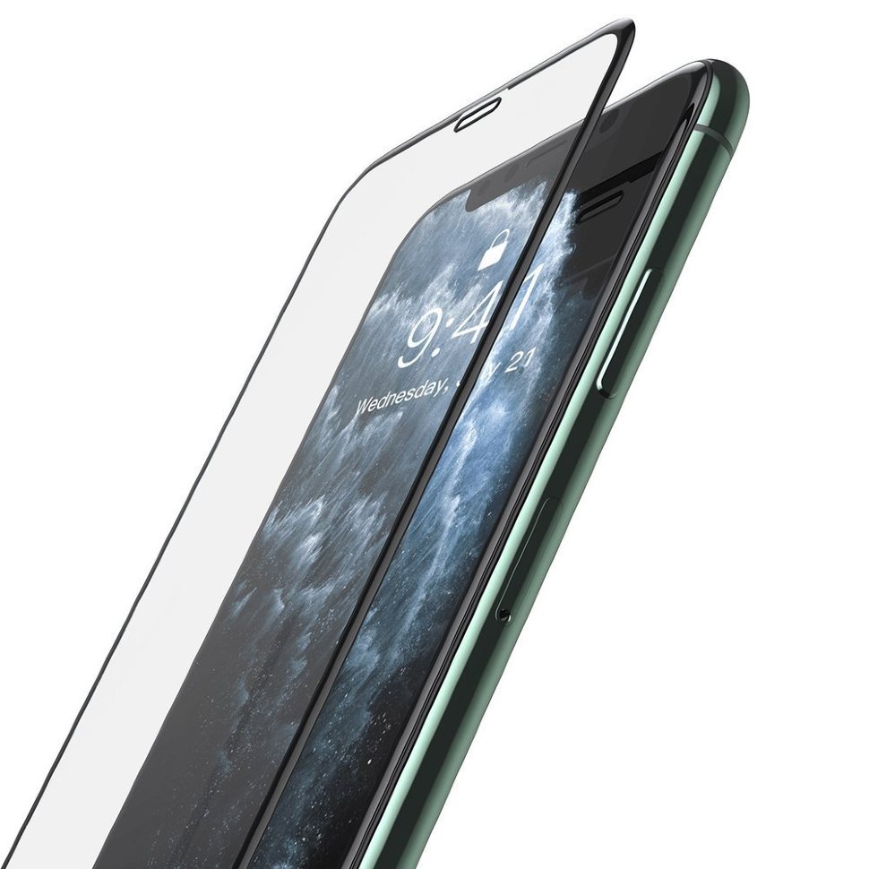 Пленка Baseus 0.25mm Full-screen для iPhone XS Max/11 Pro Max Чёрная SGAPIPH65S-HA01 - фото 5