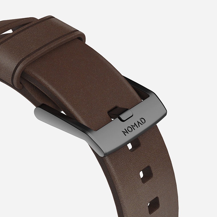 Ремешок кожаный Nomad Modern для Apple Watch 42/44 мм Коричневый с чёрной фурнитурой NM1A4RBM00 - фото 3