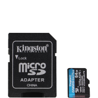 Карта памяти Kingston Canvas Go! Plus MicroSDXC 64 Гб A2, V30, UHS-I Class 3 (U3), Class 10