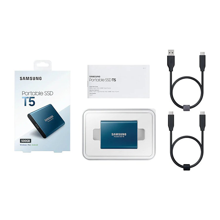 SSD накопитель Samsung T5 500Gb USB3.1V-NAND TLC MU-PA500B/WW - фото 5