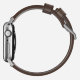 Ремешок кожаный Nomad Modern для Apple Watch 42/44 мм Коричневый с серебряной фурнитурой - Изображение 95297