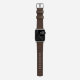 Ремешок кожаный Nomad Modern для Apple Watch 42/44 мм Коричневый с серебряной фурнитурой - Изображение 95298