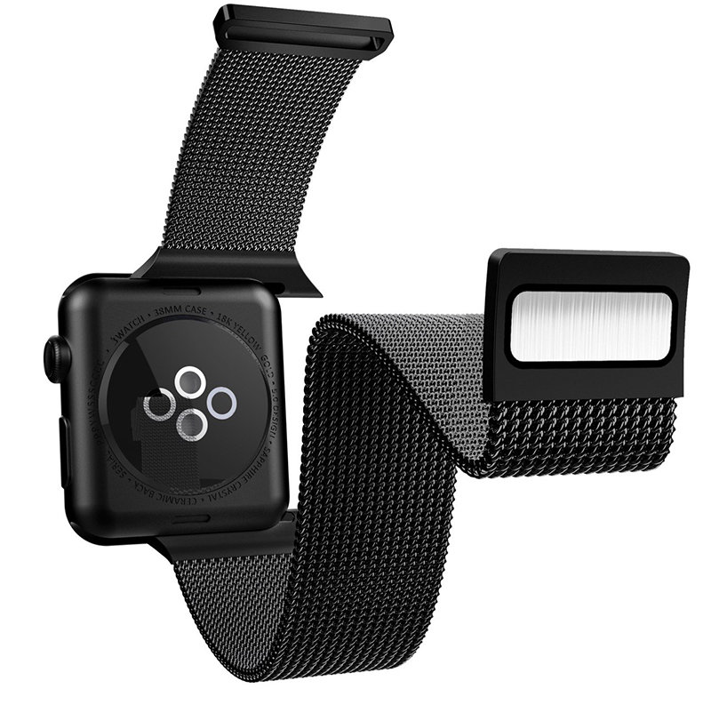 Ремешок X-Doria New Mesh для Apple Watch 42/44 мм Чёрный 479882 - фото 2