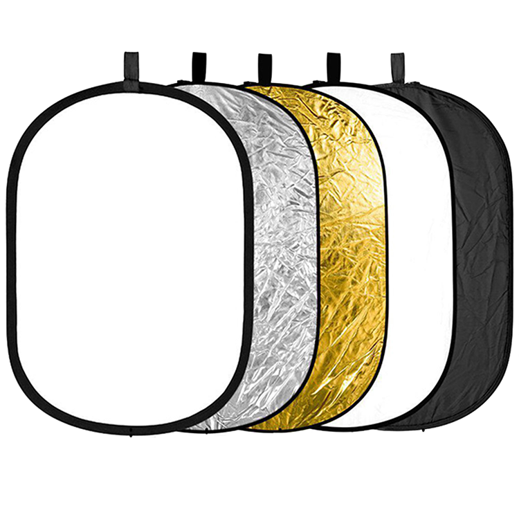 Светоотражатель NiceFoto 5in1 square reflector discs SR-5 (92x122) SR-5-38×48 - фото 4
