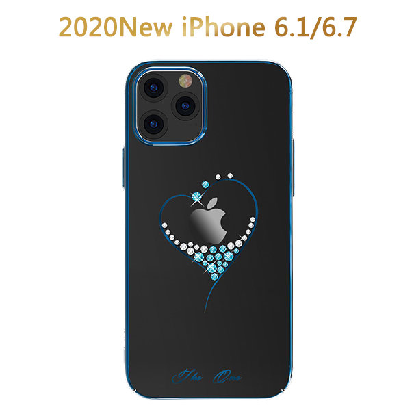 Чехол PQY Wish для iPhone 12/12 Pro Синий Kingxbar IP 12 6.1 чехол pqy wish для iphone 14 pro розовое золото