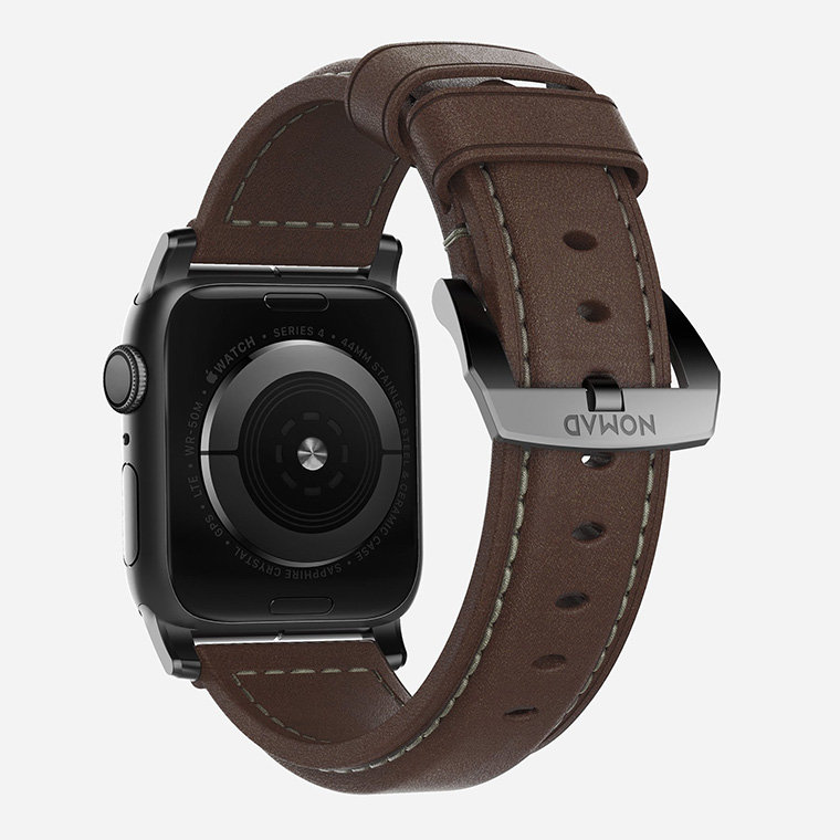 Ремешок Nomad Classic для Apple Watch 42/44 мм Коричневый с чёрной фурнитурой NM1A4RBT00