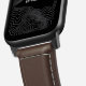 Ремешок Nomad Classic для Apple Watch 42/44 мм Коричневый с чёрной фурнитурой - Изображение 95314
