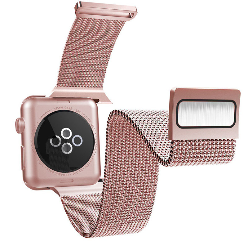 Ремешок X-Doria New Mesh для Apple Watch 42/44 мм Розовое золото 480307 - фото 2