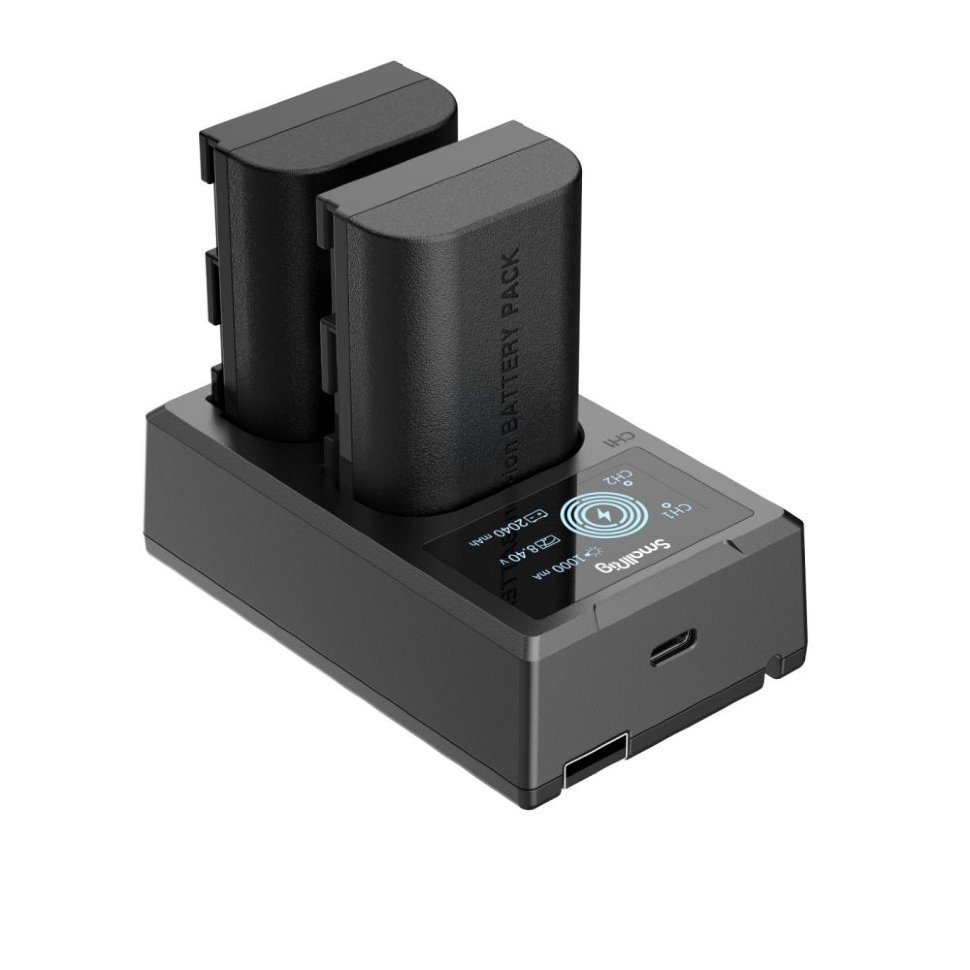 2 аккумулятора LP-E6NH + зарядное устройство SmallRig 3821 зарядное устройство для 1 аккумулятора 18650 tank007