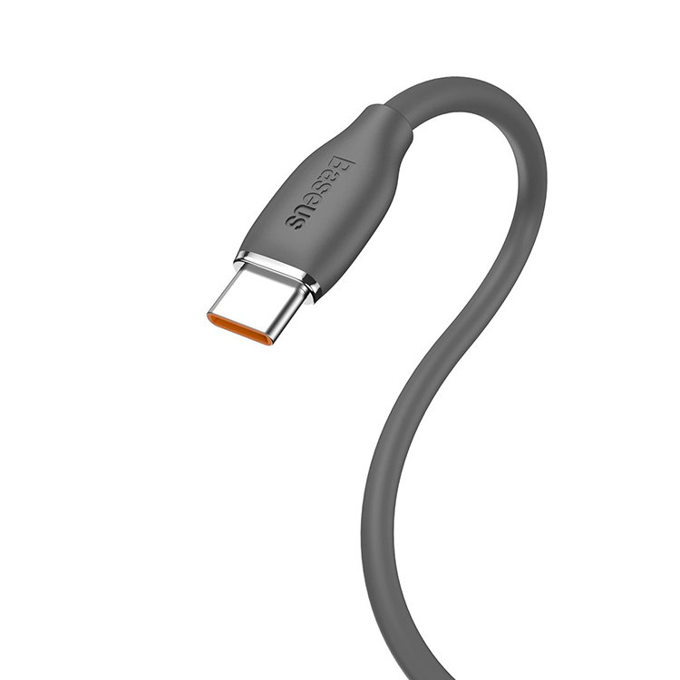Кабель Baseus Jelly Liquid USB - Type-C 100W 1.2м Чёрный CAGD010001 - фото 8