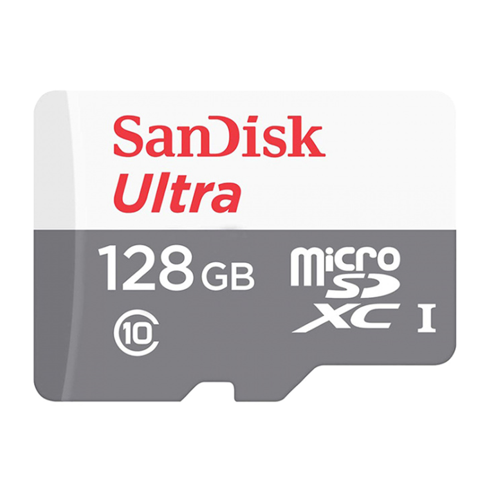 Карта памяти SanDisk Ultra microSDXC 128Gb UHS-I U1 Class10 + SD Adapter SDSQUNS-128G-GN6TA
