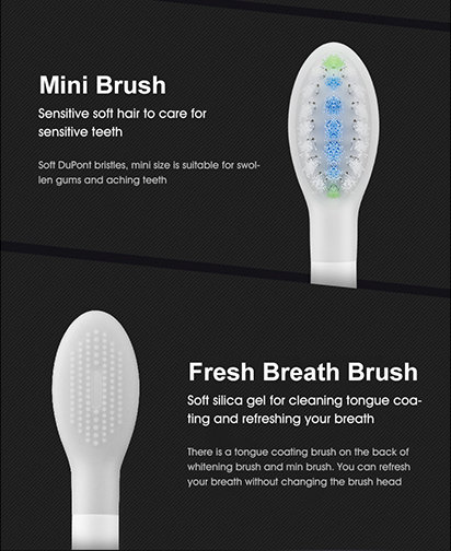 Электрическая зубная щетка Xiaomi Soocas Weeks X3U NEW2 (2 насадки +1 щеточка для лица) Белая - фото 9