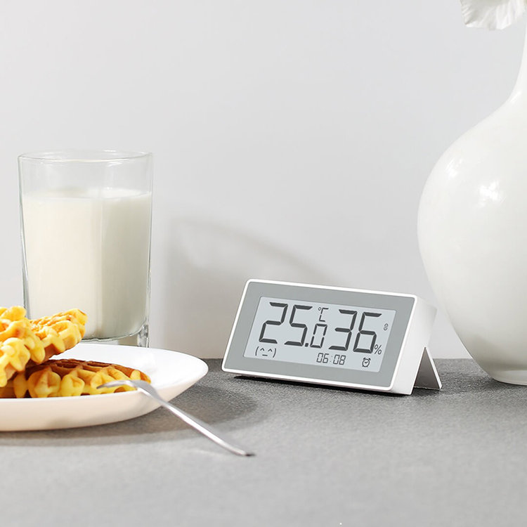 Метеостанция-часы Xiaomi MiaoMiaoce Smart Clock Temperature And Humidity Meter E-Inc Белая MHO-C303 от Kremlinstore