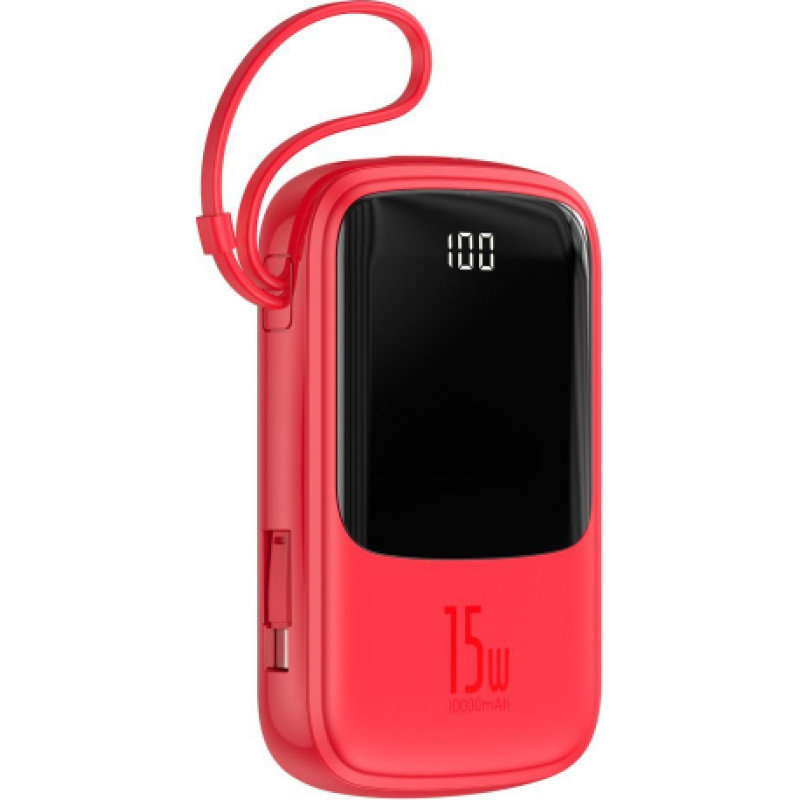 Внешний аккумулятор Baseus Qpow Type-C 10000мАч Красный PPQD-A09 - фото 6