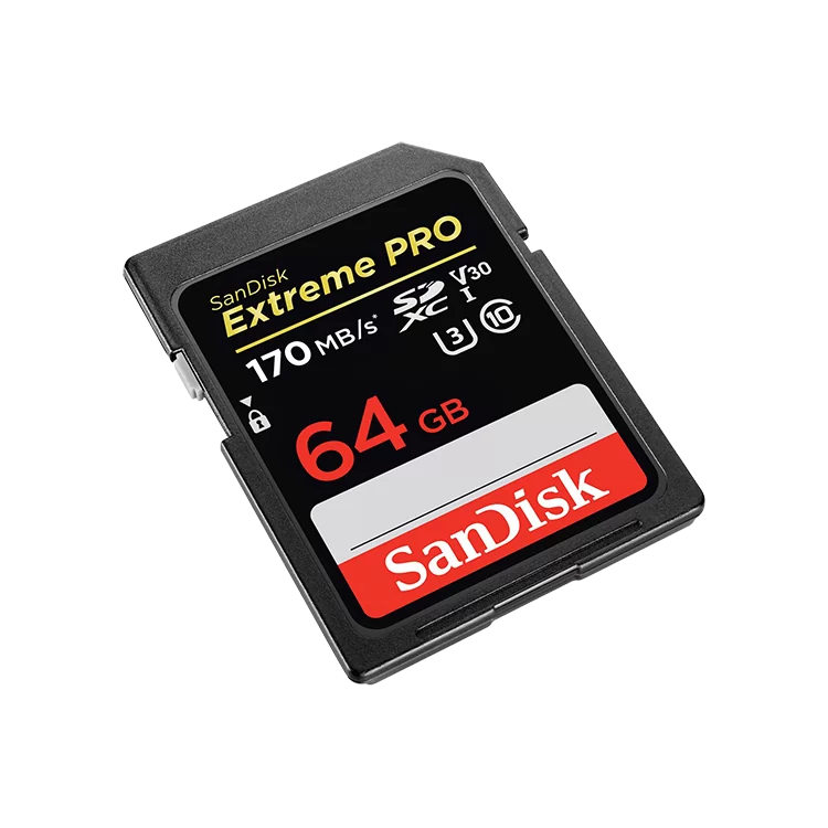 Карта памяти Sandisk Extreme Pro SDXC Card 64GB V30 UHS-I U3  SDSDXXY-064G-GN4IN купить