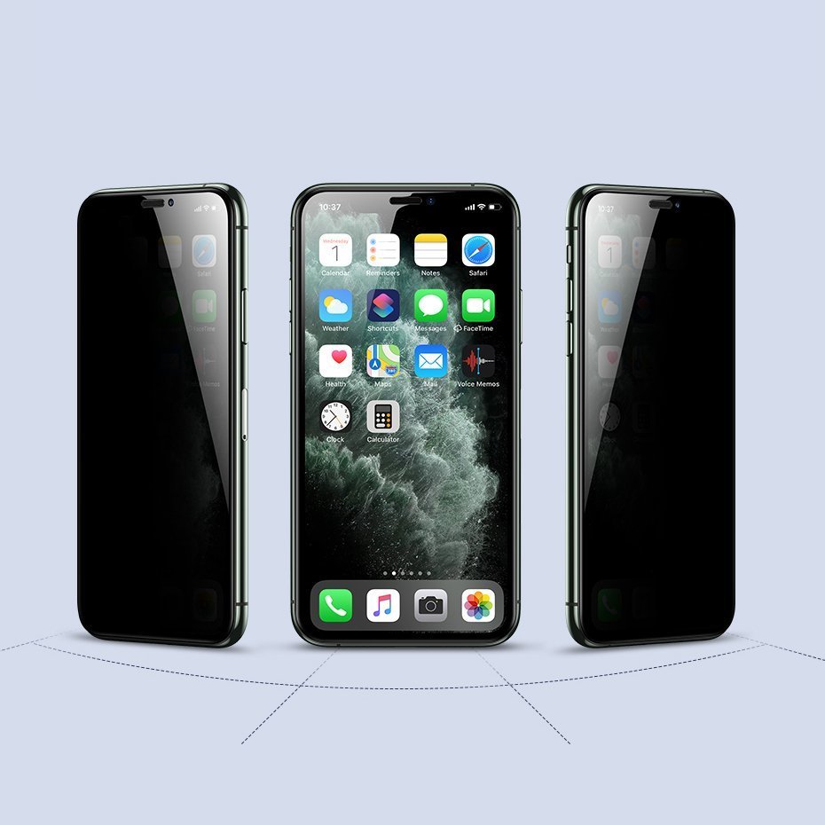 Плёнка Baseus 0.25mm Curved Privacy Антивор для iPhone XR/11 Чёрная SGAPIPH61S-HC01