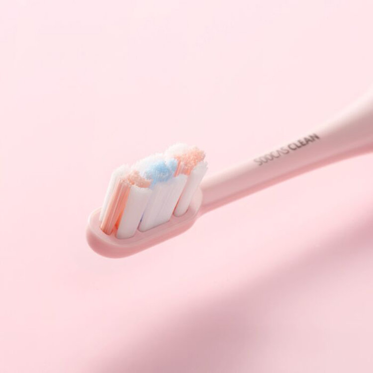 Электрическая зубная щетка Xiaomi Soocas Weeks X3U NEW2 (2 насадки +1 щеточка для лица) Розовая - фото 3