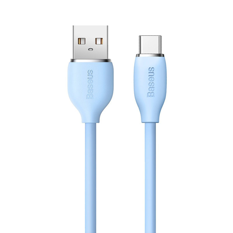 Кабель Baseus Jelly Liquid USB - Type-C 100W 2м Синий CAGD010103 - фото 9