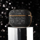 Чехол PQY Crystal Fabric для Apple Airpods Pro Чёрный - Изображение 124046