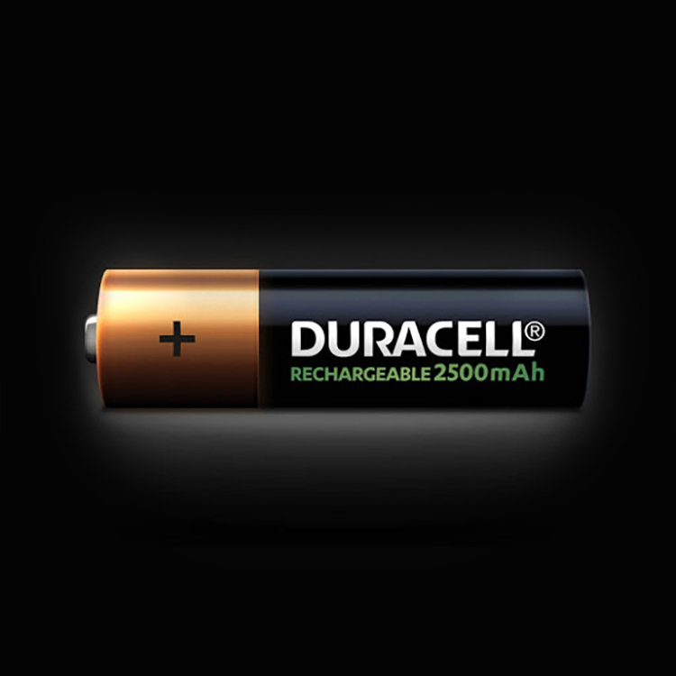 Набор аккумуляторов DURACELL AA 2500 мАч (4шт) HR6/DX1500 - фото 1