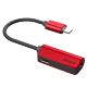 Переходник Lightning - mini-Jack 3,5 мм Baseus L32 Красный - Изображение 89521