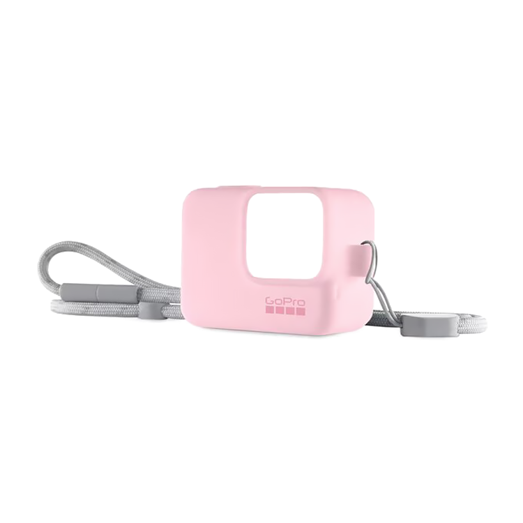 Силиконовый чехол с ремешком GoPro Sleeve + Lanyard Neon для HERO5/6/7 Розовый ACSST-004 чехол для одеял 30x40x20 см peva бордо