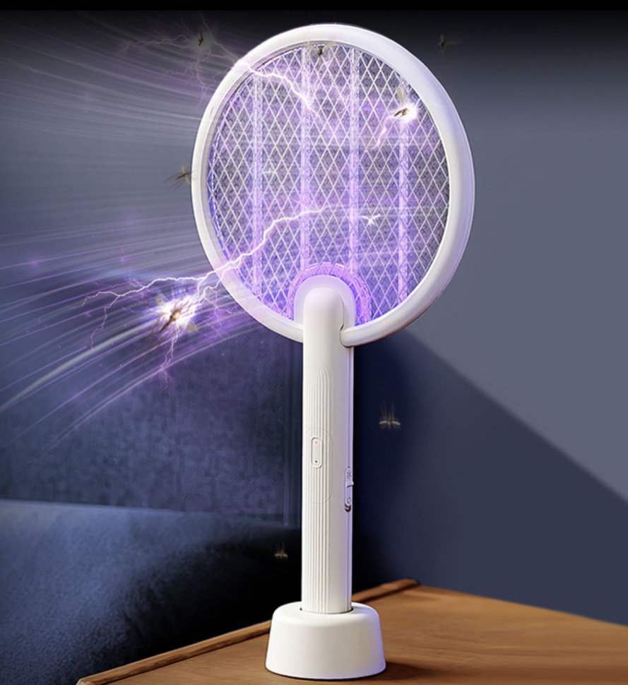 Электрическая мухобойка Qualitell C2 Powerful Electric Mosquito Swatter Белая - фото 3