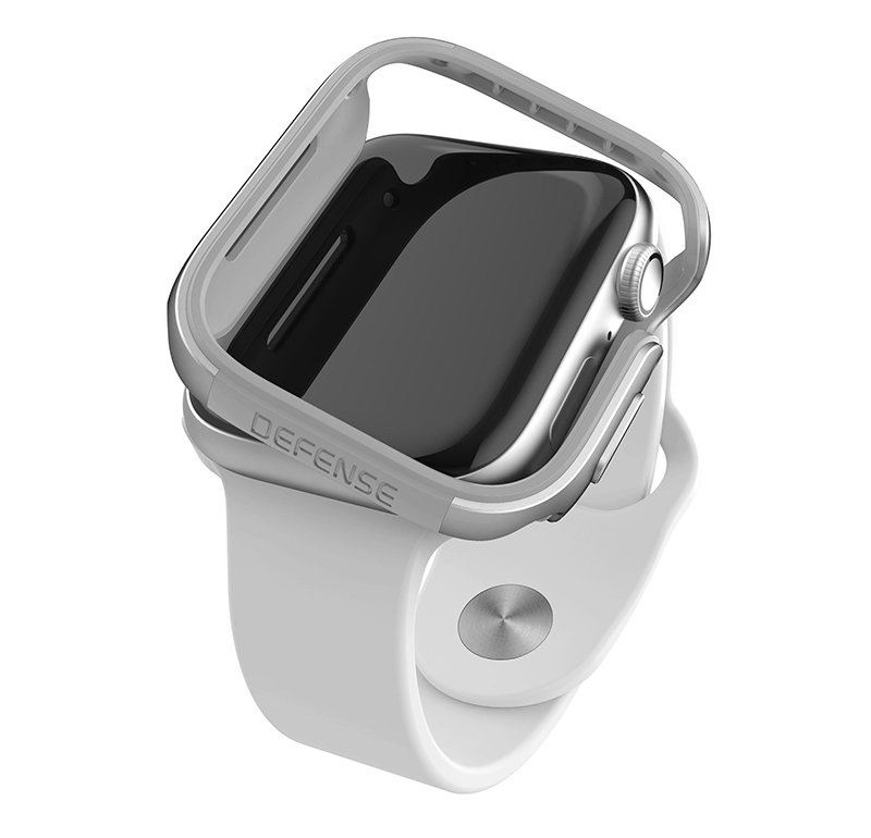 Чехол X-Doria Defense Edge для Apple Watch 40 мм Серый/Серебро 479394 браслет raptic classic plus для apple watch 38 40 серебро 492027