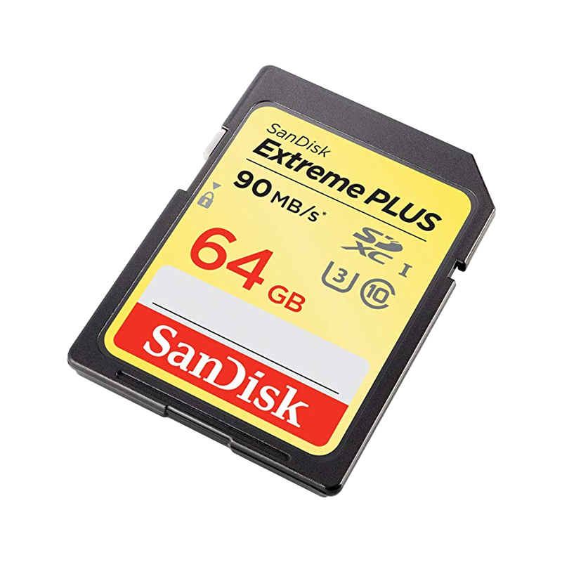 Карта памяти SanDisk Extreme Plus SDXC 64Gb UHS-I U3 V30 SDSDXW6-064G-GNCIN - фото 1