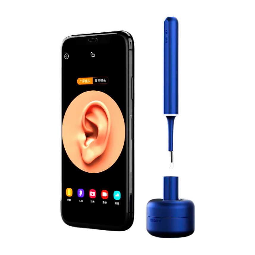 Умная ушная палочка Xiaomi Bebird Smart Visual Ear Stick X7 Pro Синий 3051086 - фото 1