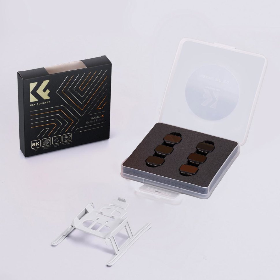Комплект светофильтров K&F Concept для DJI Mini 3 Pro (6шт + подставка) SKU.1955V1 история реальной любви как сделать так чтобы тебя полюбили комплект из 2 книг
