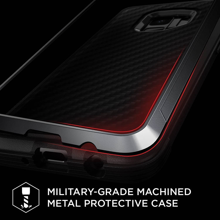 Чехол X-Doria Defense Lux для Galaxy S9 Чёрная кожа 468169 - фото 3