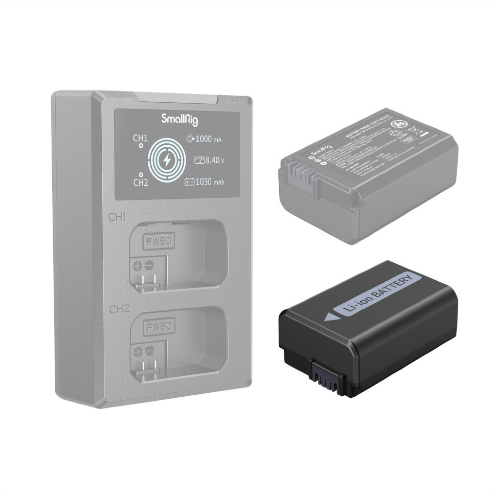 Аккумулятор SmallRig 4068 NP-FW50 система питания kingma np fw50 eu plug dr fw50 aeu kit
