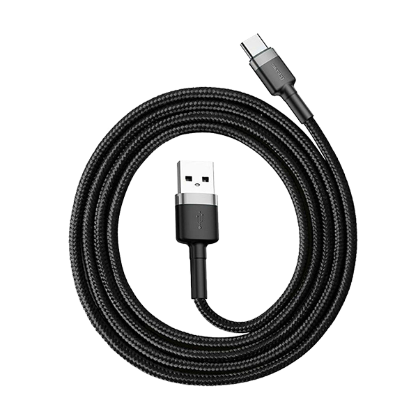 Кабель Baseus Cafule USB - Type-C 1м Серый CATKLF-BG1 - фото 2