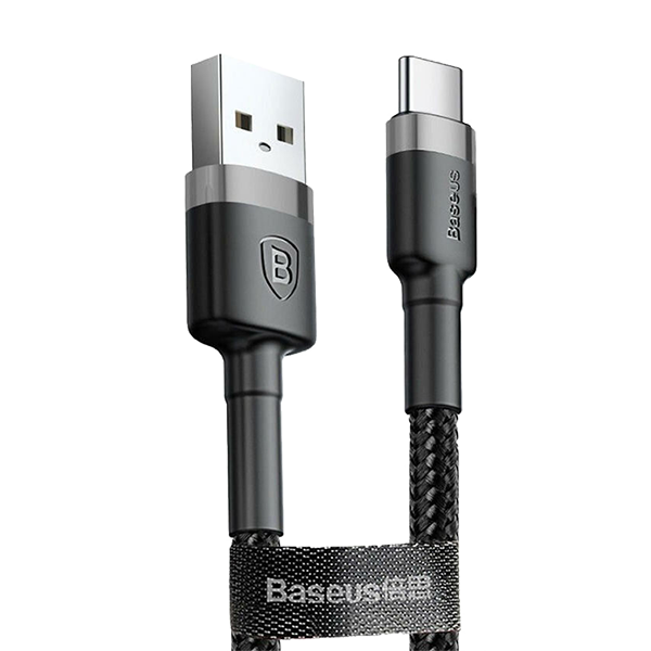 Кабель Baseus Cafule USB - Type-C 1м Серый CATKLF-BG1 - фото 5