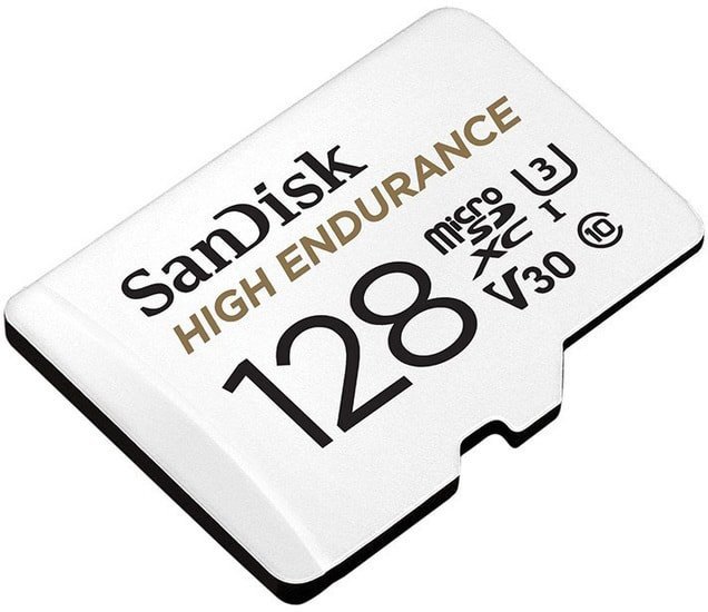 Карта памяти SanDisk High Endurance 128Gb microSDXC UHS-I V30 (U3) + SD adapter SDSQQNR-128G-GN6IA карта памяти sandisk high endurance 256gb microsdxc uhs i v30 u3 sd adapter sdsqqnr 256g gn6ia