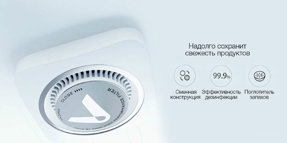 Поглотитель запаха Xiaomi Viomi Kitchen Refrigerator Air Purifier Sterilizing Odor Filter VF1-CB от Kremlinstore