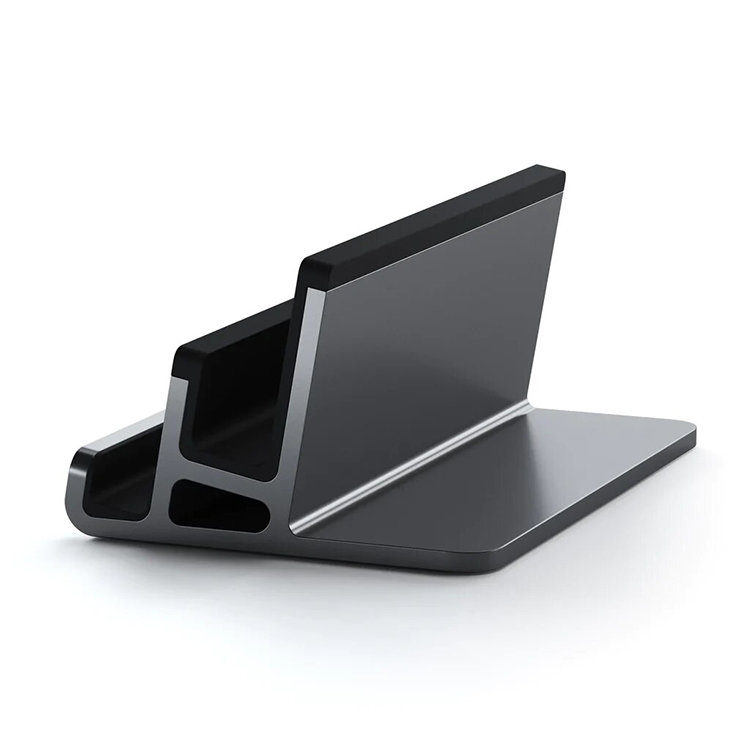 Подставка двойная Satechi Dual Vertical Laptop Stand Серая ST-ADVSM - фото 4