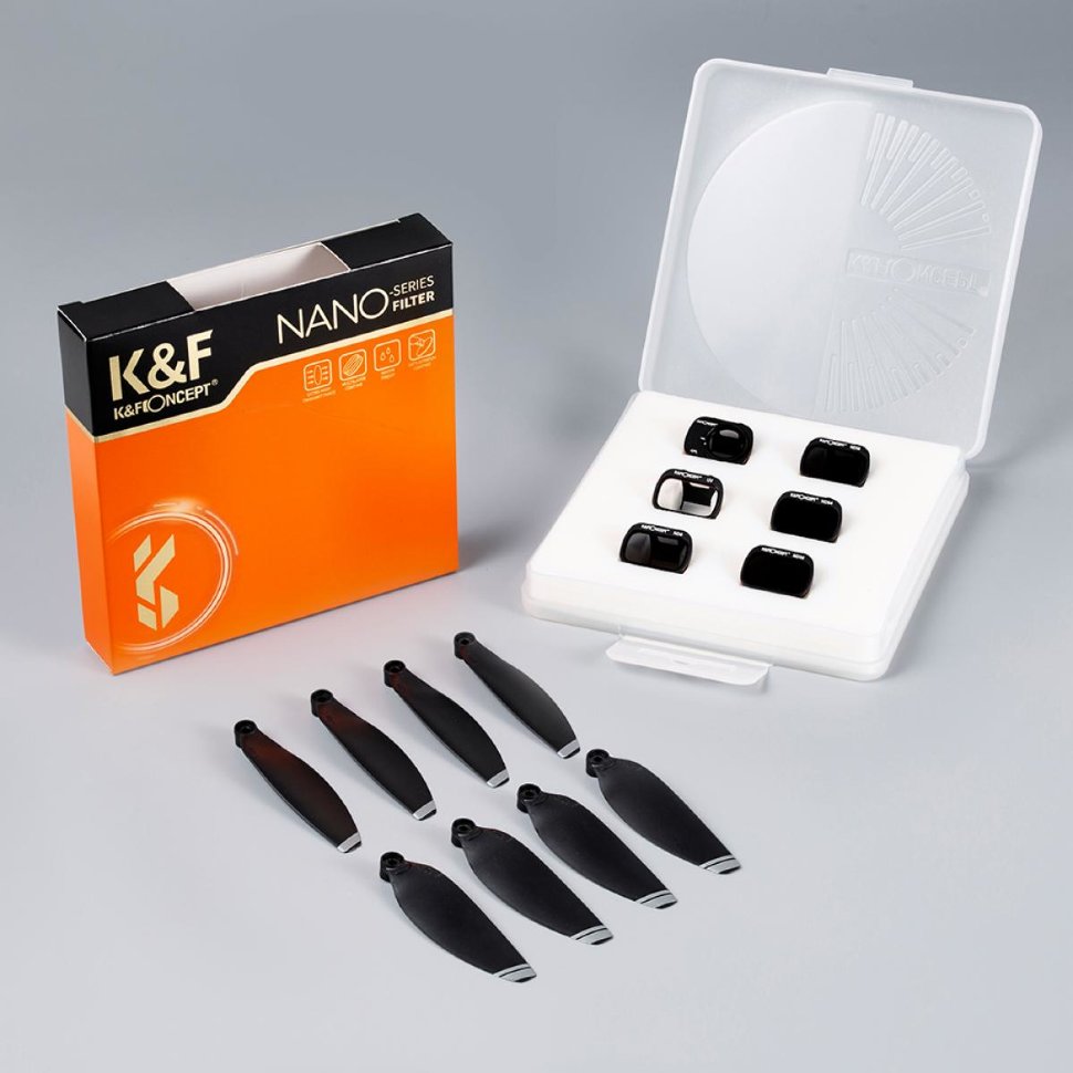 Комплект светофильтров K&F Concept для DJI Mini/Mini 2/SE (6шт + лопасти) SKU.1865 лопасти для тсс мз 600э 203705 blades for jm 600