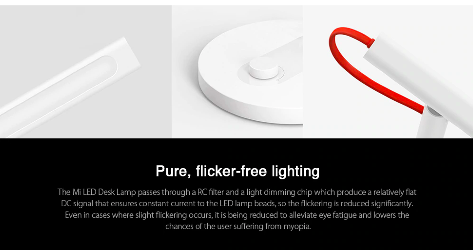 Лампа настольная Xiaomi Mi LED Desk Lamp 1S Чёрная MJTD01SSJNYL - фото 9