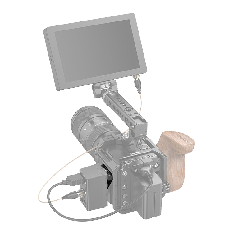 Крепление SmallRig 2951 для конвертера Z CAM HDMI - SDI ivu creator универсальный midi кабель 5 контактный адаптер для конвертера кабеля midi в usb совместимый с различными ос