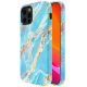 Чехол PQY Marble для iPhone 12/12 Pro Голубой - Изображение 210704