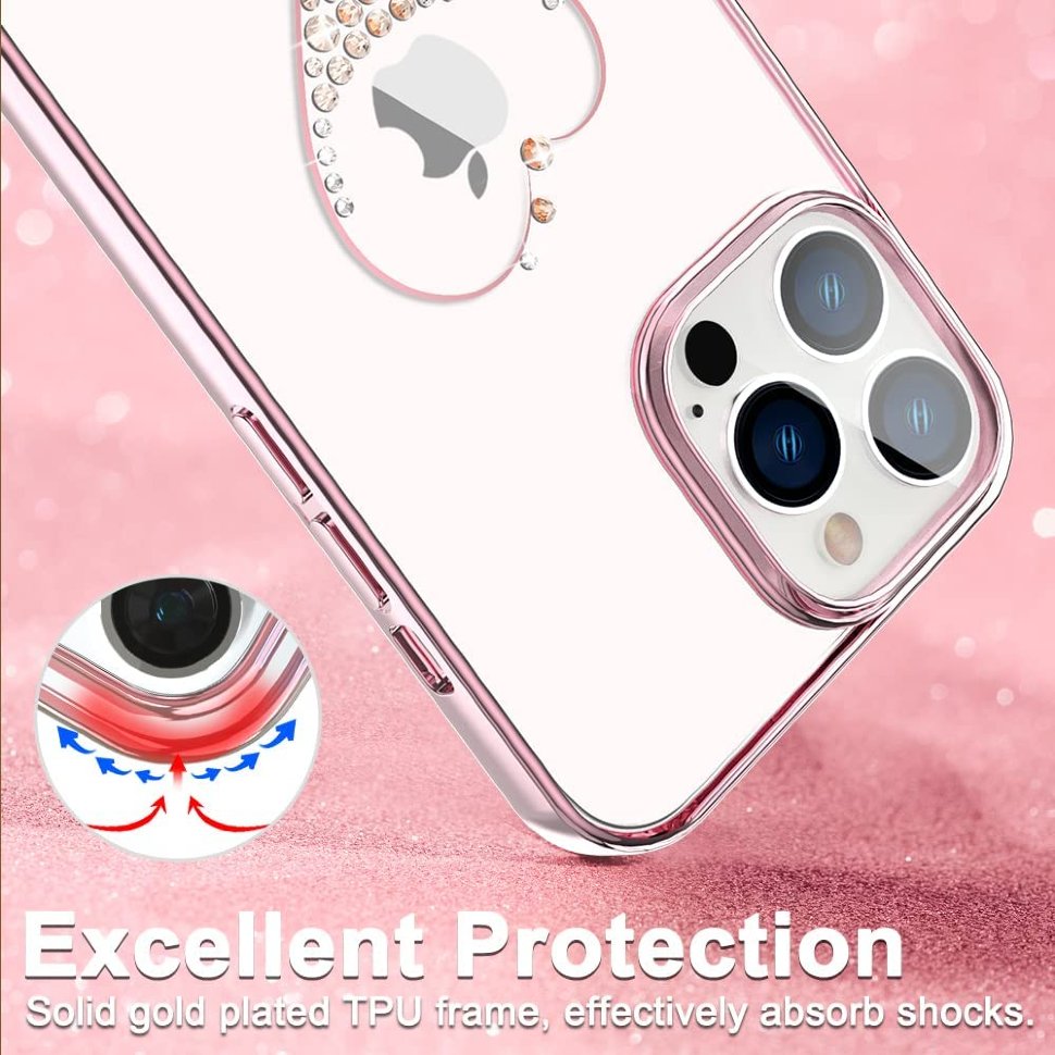 Чехол PQY Wish для iPhone 13 Pro Розовое золото - фото 2