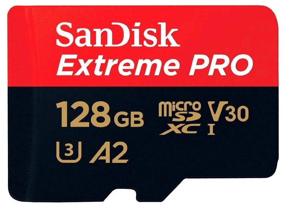 Карта памяти SanDisk Extreme PRO microSDXC 64Gb UHS-I U3 V30 A2 + ADP SDSQXCU-064G-GN6MA - фото 2